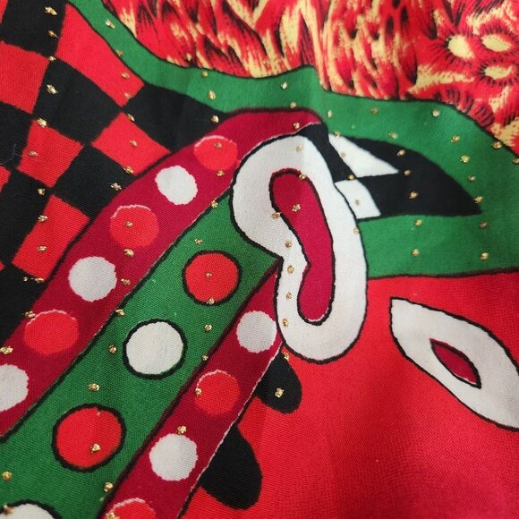 KAFTAN V Neck Short One Size Fits Most Vibrant Colors Red - Picture 7 of 11